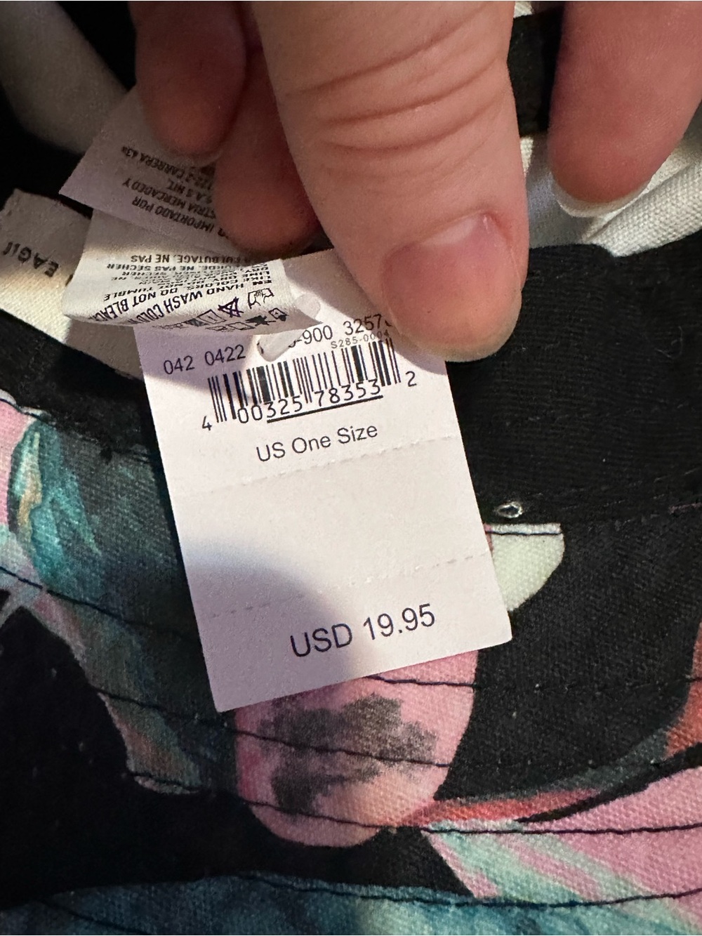 American Eagle Tropical Print Bucket Hat - Picture 3 of 4